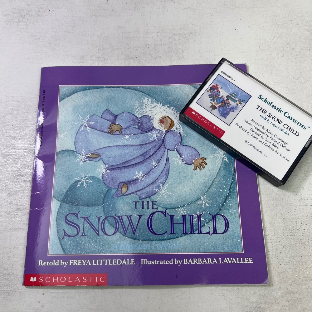 Vintage 1989 Scholastic The Snow Child Book and Cassette Tape Russian Folktale